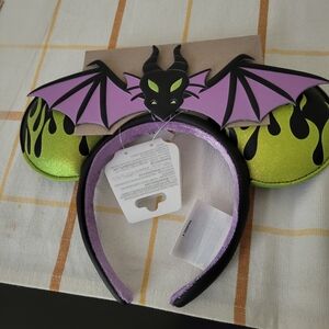 NWT Disney Maleficient As Dragon Ears Headband - One Size